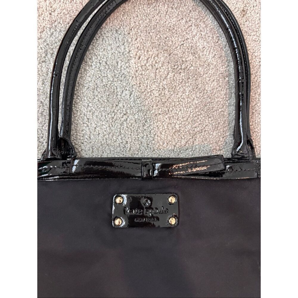 Kate Spade New York Vintage Black Bow Nylon Tote Bag, $268 - Picture 4 of 11